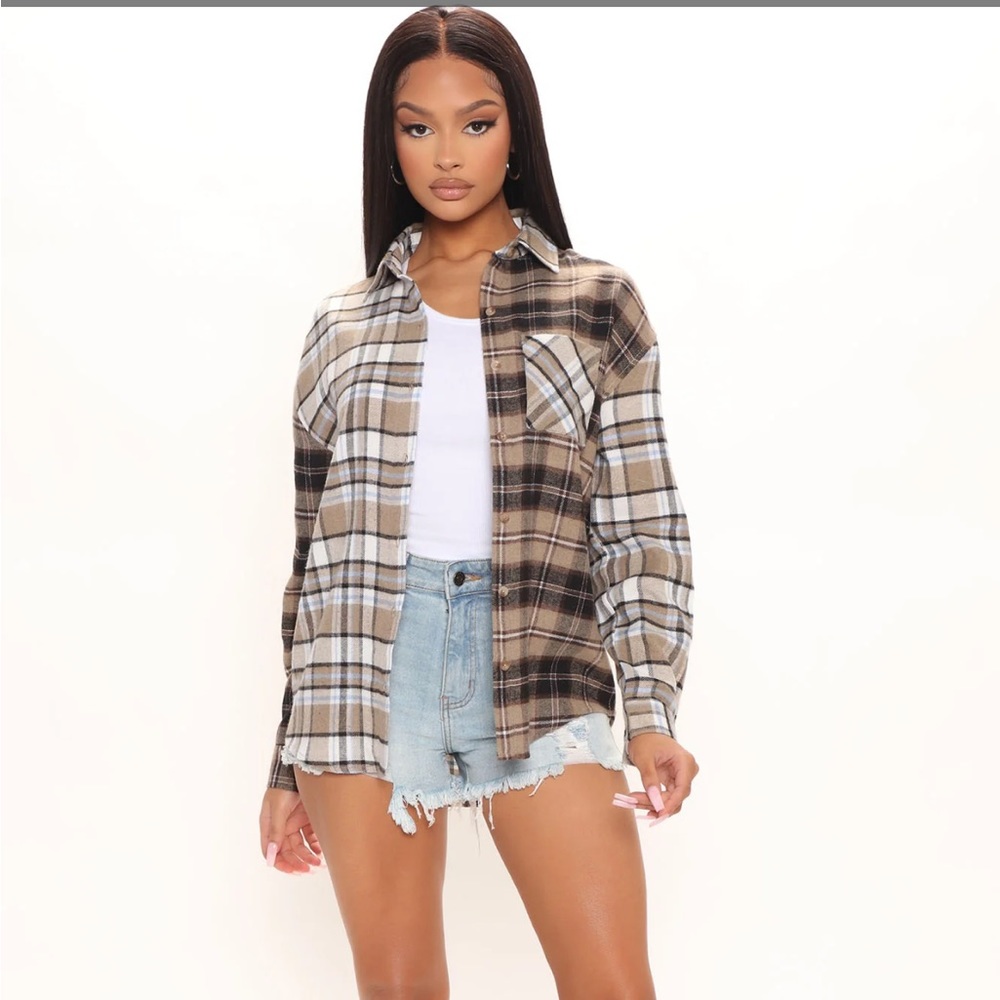 Memories Forever Plaid Shirt - Brown/combo